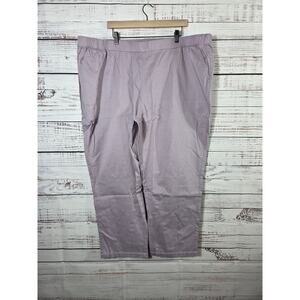 Denim & Co Lavendar pull-on stretch dress pants in women's size 3X
